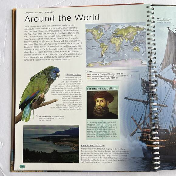 Atlas Of Exploration Hardcover Book With Interactive CDROM Educational - Picture 7 of 10